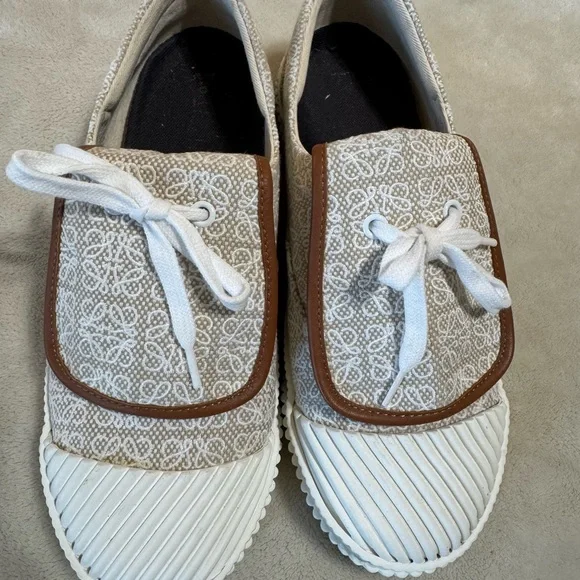 Loewe Anagram Canvas Flap Sneakers - Picture 5 of 12